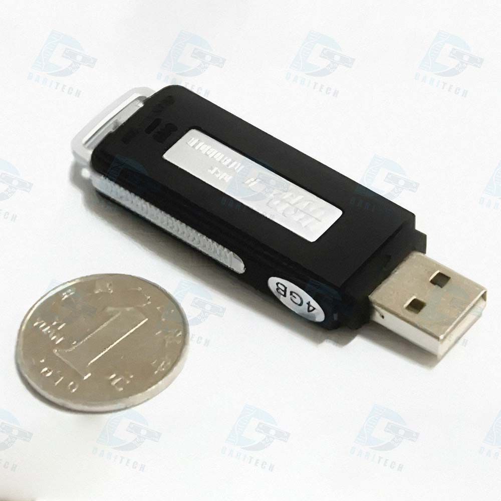 دستگاه ضبط صدای مینیاتوری USB مدل 16 گیگابایت مشکی