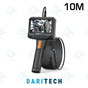 ویدئو بروسکوپ ، دوربین شلنگی و آندوسکوپی مانیتور دار 10 متری G10 Pro سر چرخشی مدل 2 لنز
