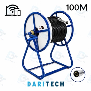 دوربین شلنگی آندوسکوپی بازرسی و حفاری چاه عمیق 100 متری WiFi لنز 20mm