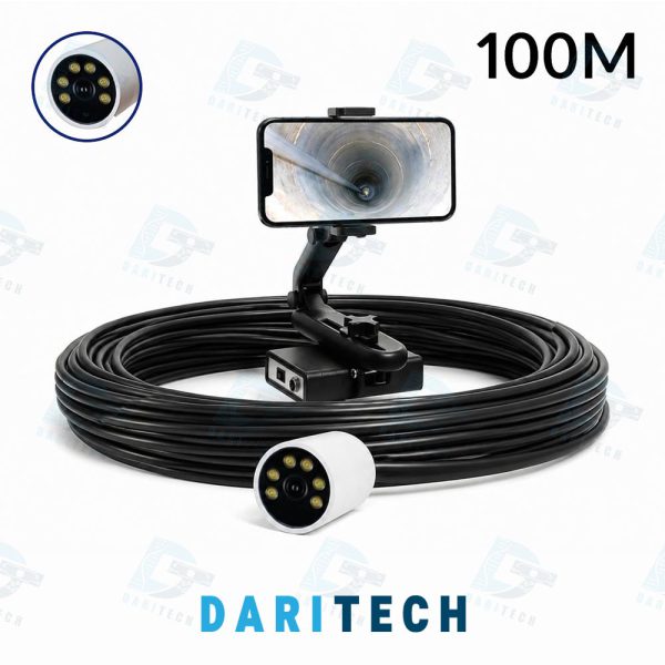 دوربین شلنگی آندوسکوپی بازرسی و حفاری چاه عمیق 50 متری لنز 60mm