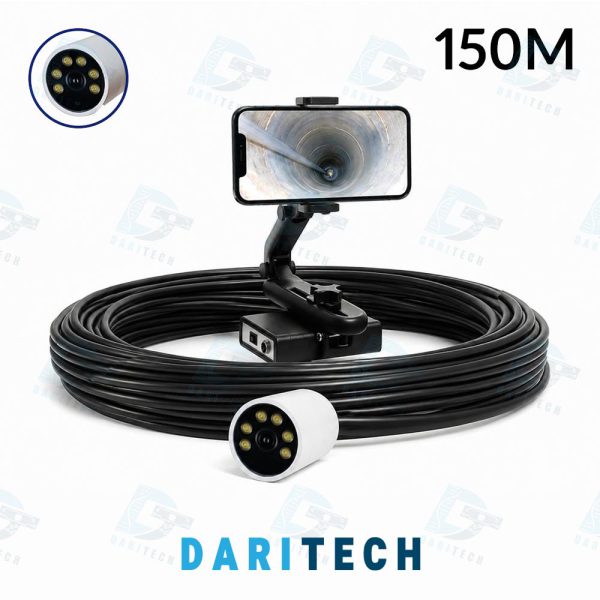 دوربین شلنگی آندوسکوپی بازرسی و حفاری چاه عمیق 50 متری لنز 60mm