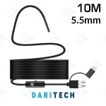 دوربین شلنگی و آندوسکوپی 10 متری لنز 5.5mm