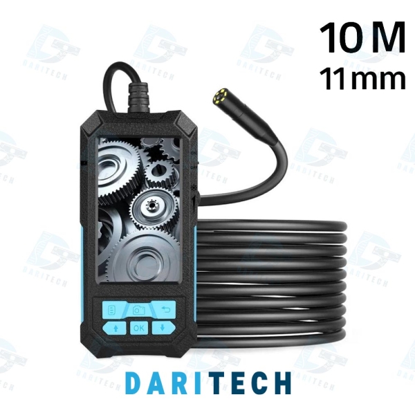 ویدئو بروسکوپ ، دوربین شلنگی و آندوسکوپی مانیتوردار 10 متری P90 -11mm